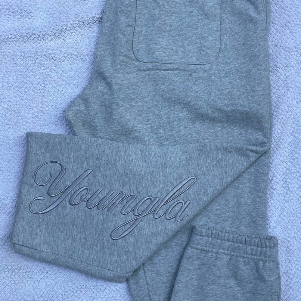 {L} NWT YoungLA #245 Autograph Jogger Heathered Grey - Picture 6 of 8